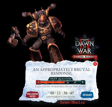 Виджет Dawn of War 2: Chaos Rising